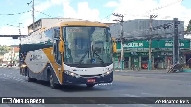 Viação Progresso 31306 na cidade de Três Rios, Rio de Janeiro, Brasil, por Zé Ricardo Reis. Número da foto: #11156479.