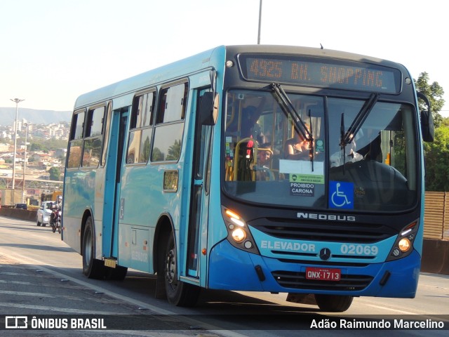 Vianel > Auto Viação Pioneira 02069 na cidade de Belo Horizonte, Minas Gerais, Brasil, por Adão Raimundo Marcelino. Número da foto: #11155890.