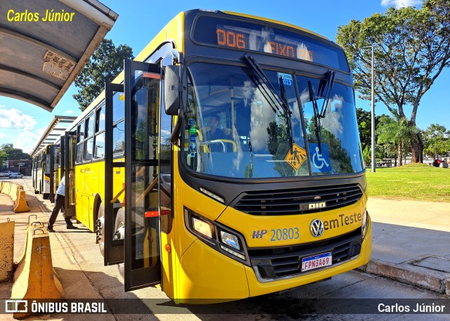 HP Transportes Coletivos 20803 na cidade de Goiânia, Goiás, Brasil, por Carlos Júnior. Número da foto: #11158367.