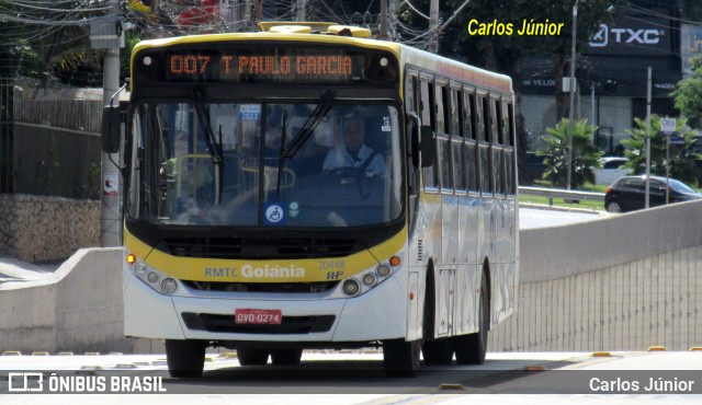 HP Transportes Coletivos 20448 na cidade de Goiânia, Goiás, Brasil, por Carlos Júnior. Número da foto: #11157308.