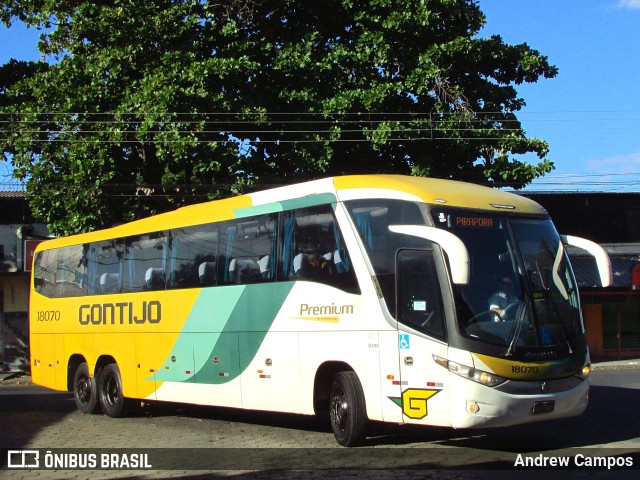 Empresa Gontijo de Transportes 18070 na cidade de Pirapora, Minas Gerais, Brasil, por Andrew Campos. ID da foto: 11157055.