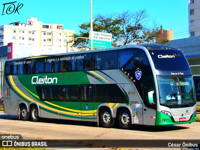Cleiton Bus Executive P-13 na cidade de Belo Horizonte, Minas Gerais, Brasil, por César Ônibus. Número da foto: #11158256.
