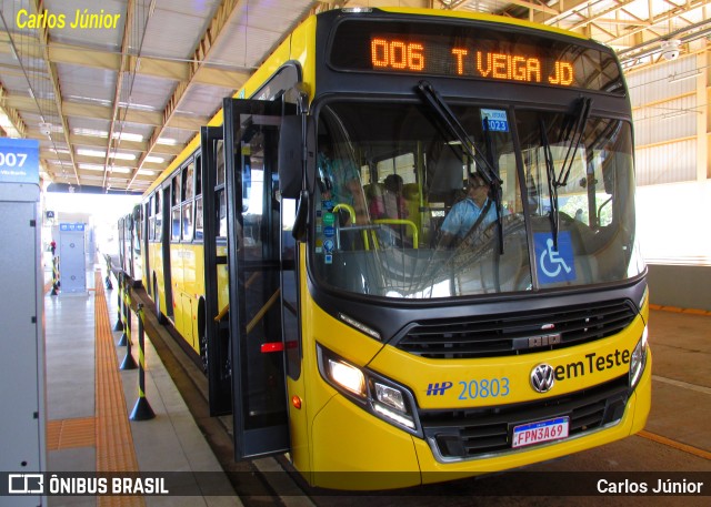 HP Transportes Coletivos 20803 na cidade de Goiânia, Goiás, Brasil, por Carlos Júnior. Número da foto: #11158387.
