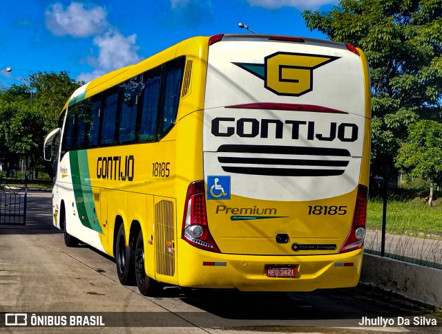 Empresa Gontijo de Transportes 18185 na cidade de Recife, Pernambuco, Brasil, por Jhullyo Da Silva. ID da foto: 11158480.