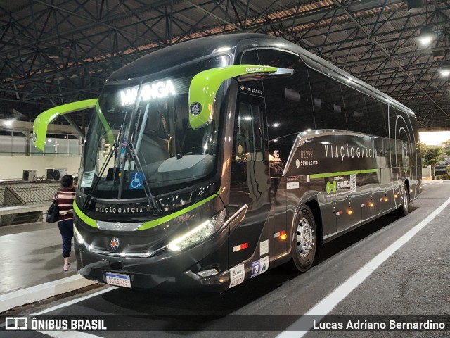 Viação Garcia 82299 na cidade de Bauru, São Paulo, Brasil, por Lucas Adriano Bernardino. Número da foto: #11156495.