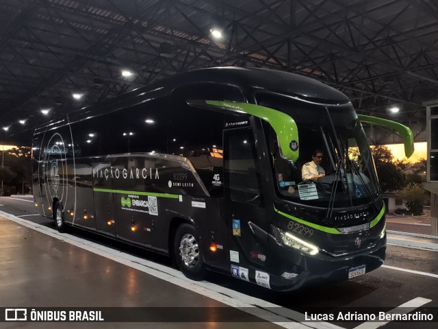 Viação Garcia 82299 na cidade de Bauru, São Paulo, Brasil, por Lucas Adriano Bernardino. Número da foto: #11156501.