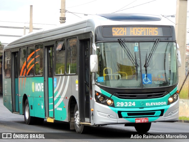 Transbus Transportes > Gávea Transportes 29324 na cidade de Belo Horizonte, Minas Gerais, Brasil, por Adão Raimundo Marcelino. ID da foto: 11160513.