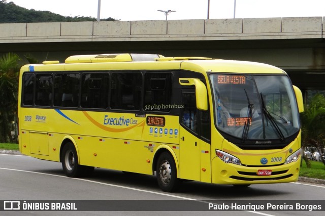 Biguaçu Transportes Coletivos Administração e Participação 1008 na cidade de Florianópolis, Santa Catarina, Brasil, por Paulo Henrique Pereira Borges. Número da foto: #11159950.