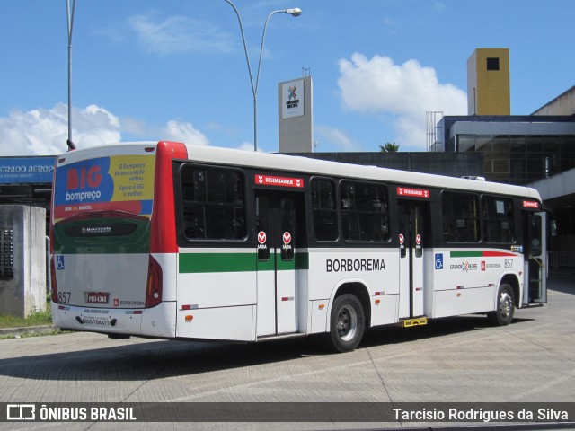 Borborema Imperial Transportes 857 na cidade de Recife, Pernambuco, Brasil, por Tarcisio Rodrigues da Silva. ID da foto: 11159601.