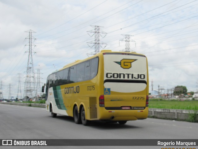 Empresa Gontijo de Transportes 17275 na cidade de São José dos Campos, São Paulo, Brasil, por Rogerio Marques. ID da foto: 11159324.