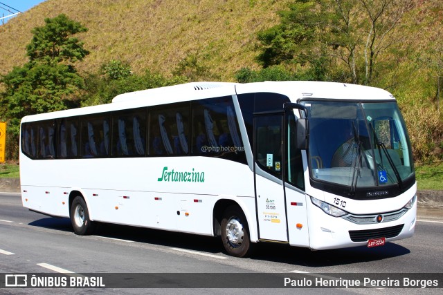 Viação Sertanezina 1510 na cidade de Piraí, Rio de Janeiro, Brasil, por Paulo Henrique Pereira Borges. Número da foto: #11159968.
