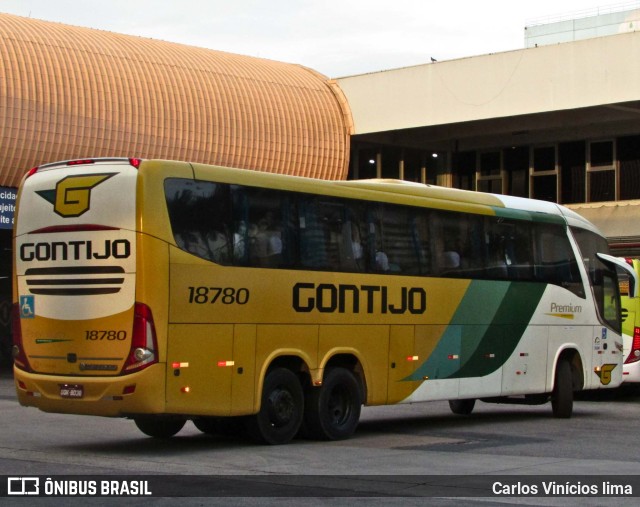 Empresa Gontijo de Transportes 18780 na cidade de Rio de Janeiro, Rio de Janeiro, Brasil, por Carlos Vinícios lima. ID da foto: 11160637.