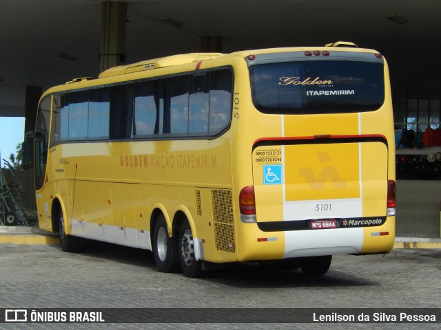 Viação Itapemirim 5101 na cidade de Caruaru, Pernambuco, Brasil, por Lenilson da Silva Pessoa. ID da foto: 11159838.