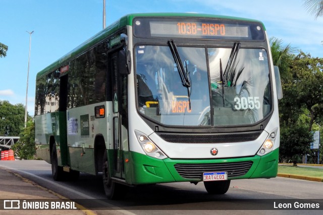 Expresso Caribus Transportes 3055 na cidade de Cuiabá, Mato Grosso, Brasil, por Leon Gomes. Número da foto: #11091615.