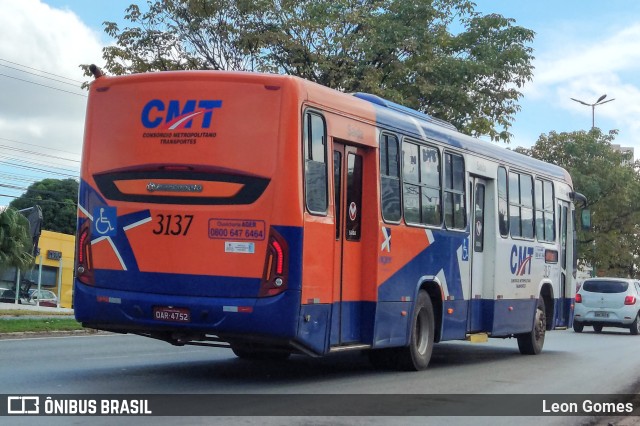 CMT - Consórcio Metropolitano Transportes 3137 na cidade de Cuiabá, Mato Grosso, Brasil, por Leon Gomes. Número da foto: #11091627.