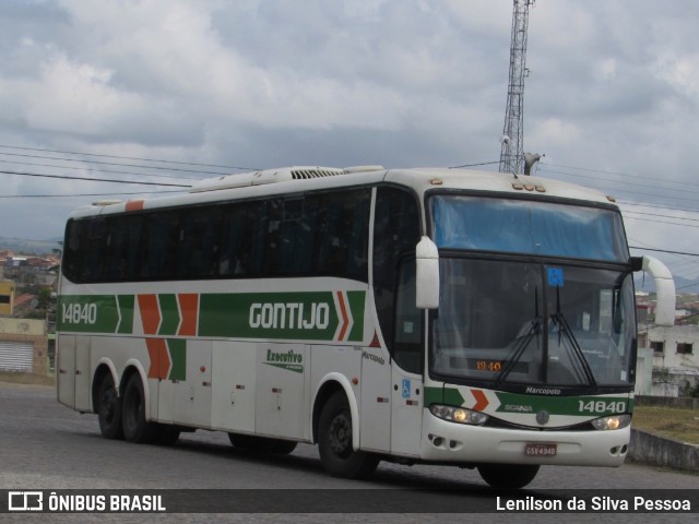 Empresa Gontijo de Transportes 14840 na cidade de Caruaru, Pernambuco, Brasil, por Lenilson da Silva Pessoa. Número da foto: #11091624.