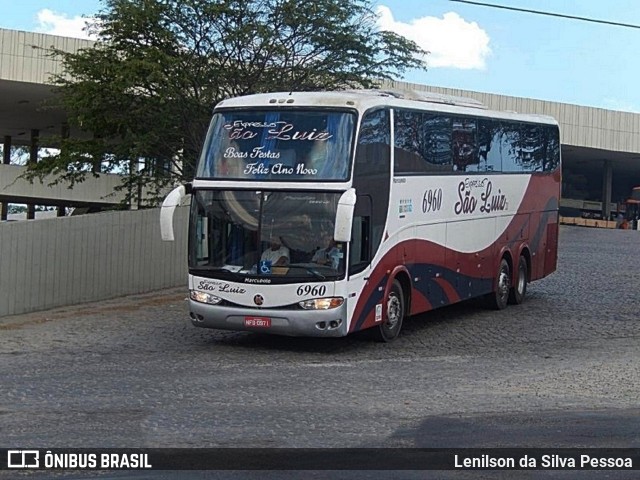 Expresso São Luiz 6960 na cidade de Caruaru, Pernambuco, Brasil, por Lenilson da Silva Pessoa. Número da foto: #11090929.