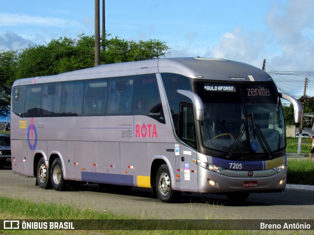 Rota Transportes Rodoviários 7205 na cidade de Aracaju, Sergipe, Brasil, por Breno Antônio. ID da foto: 11090796.