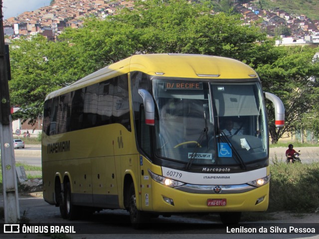 Viação Itapemirim 60779 na cidade de Caruaru, Pernambuco, Brasil, por Lenilson da Silva Pessoa. Número da foto: #11091516.
