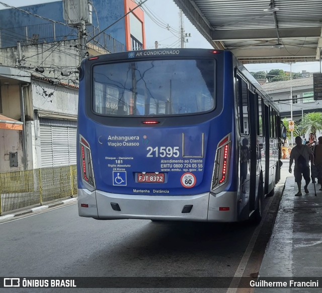 Viação Osasco 21.595 na cidade de Santana de Parnaíba, São Paulo, Brasil, por Guilherme Francini. ID da foto: 11091437.