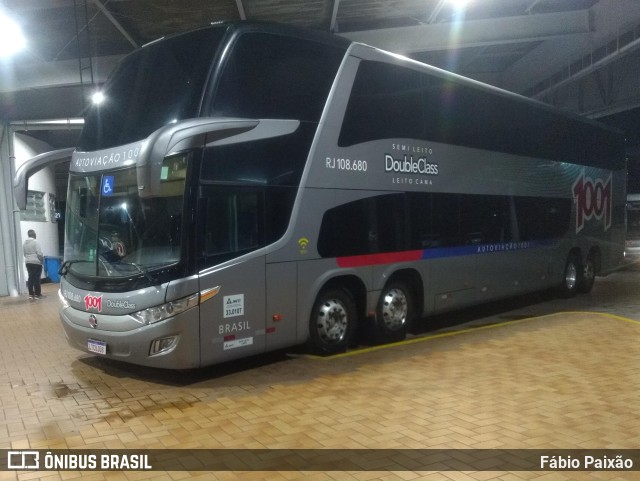 Auto Viação 1001 RJ 108.680 na cidade de Resende, Rio de Janeiro, Brasil, por Fábio Paixão. ID da foto: 11091659.