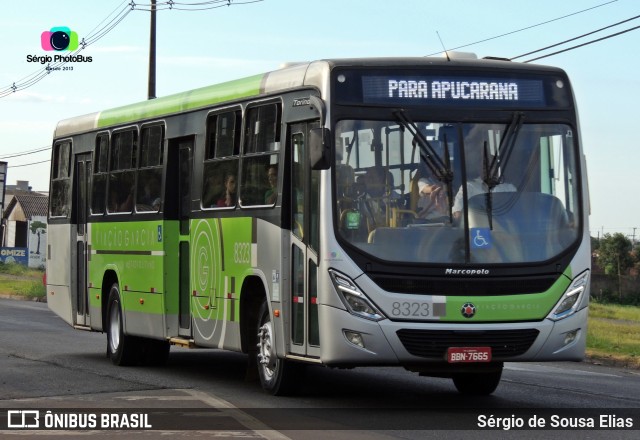 Viação Garcia 8323 na cidade de Arapongas, Paraná, Brasil, por Sérgio de Sousa Elias. ID da foto: 11091311.