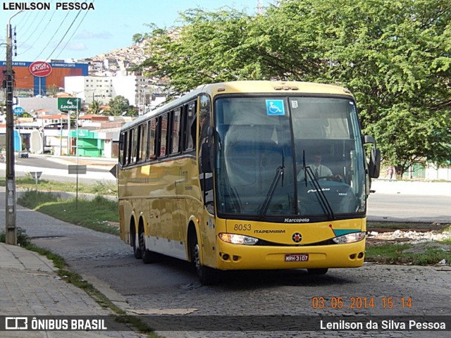 Viação Itapemirim 8053 na cidade de Caruaru, Pernambuco, Brasil, por Lenilson da Silva Pessoa. ID da foto: 11094076.