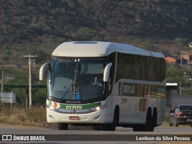 Empresa Gontijo de Transportes 21705 na cidade de Taquaritinga do Norte, Pernambuco, Brasil, por Lenilson da Silva Pessoa. ID da foto: 11093737.