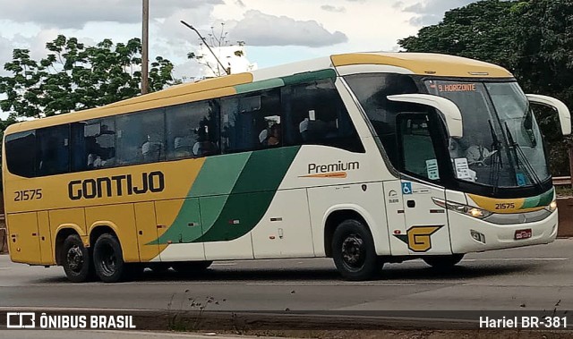 Empresa Gontijo de Transportes 21575 na cidade de Betim, Minas Gerais, Brasil, por Hariel BR-381. Número da foto: #11093697.