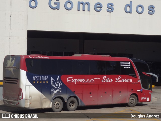 Expresso São Luiz 8060 na cidade de Goiânia, Goiás, Brasil, por Douglas Andrez. ID da foto: 11094023.