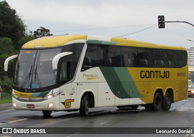 Empresa Gontijo de Transportes 18555 na cidade de Juiz de Fora, Minas Gerais, Brasil, por Leonardo Daniel. ID da foto: 11093044.