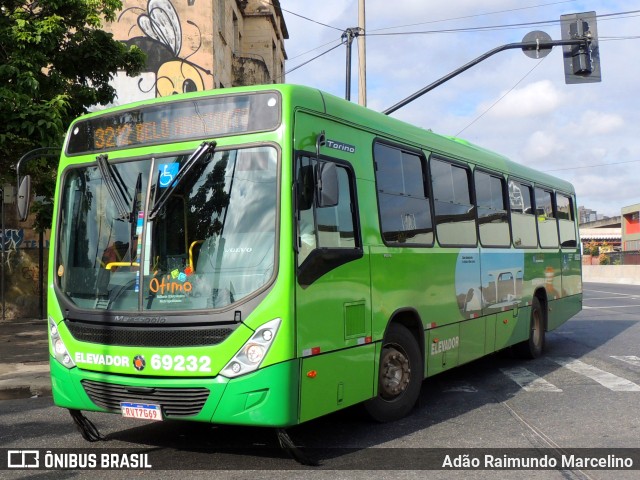 Viação Santa Edwiges 69232 na cidade de Belo Horizonte, Minas Gerais, Brasil, por Adão Raimundo Marcelino. ID da foto: 11094304.