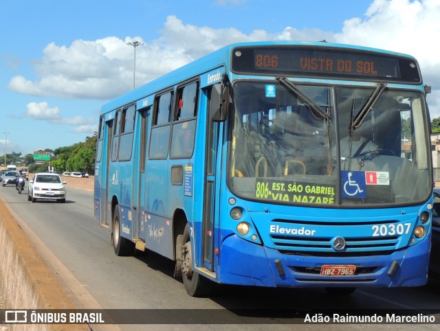 SM Transportes 20307 na cidade de Belo Horizonte, Minas Gerais, Brasil, por Adão Raimundo Marcelino. Número da foto: #11095876.