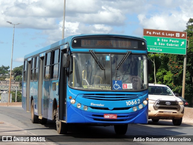 SM Transportes 10662 na cidade de Belo Horizonte, Minas Gerais, Brasil, por Adão Raimundo Marcelino. ID da foto: 11095897.