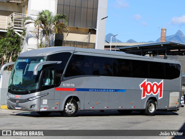 Auto Viação 1001 RJ 108.1116 na cidade de Rio de Janeiro, Rio de Janeiro, Brasil, por João Victor. ID da foto: 11095856.