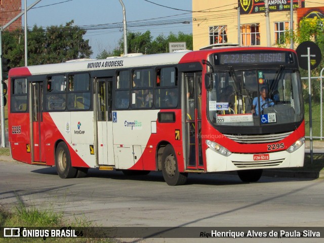 Expresso CampiBus 2295 na cidade de Campinas, São Paulo, Brasil, por Henrique Alves de Paula Silva. Número da foto: #11095238.