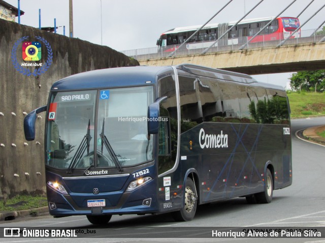 Viação Cometa 721522 na cidade de Campinas, São Paulo, Brasil, por Henrique Alves de Paula Silva. ID da foto: 11095337.