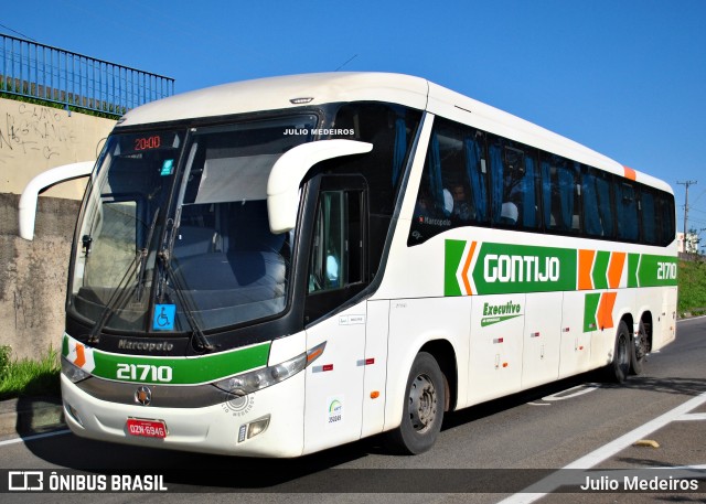 Empresa Gontijo de Transportes 21710 na cidade de Campinas, São Paulo, Brasil, por Julio Medeiros. ID da foto: 11094481.