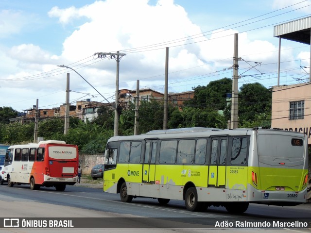 Viação Globo 20589 na cidade de Belo Horizonte, Minas Gerais, Brasil, por Adão Raimundo Marcelino. ID da foto: 11096100.