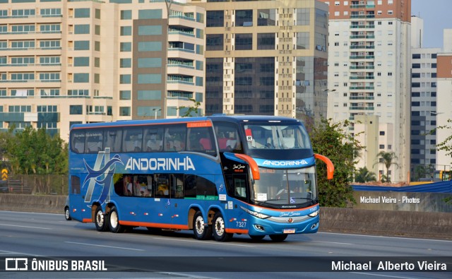 Empresa de Transportes Andorinha 7327 na cidade de Barueri, São Paulo, Brasil, por Michael  Alberto Vieira. ID da foto: 11096169.