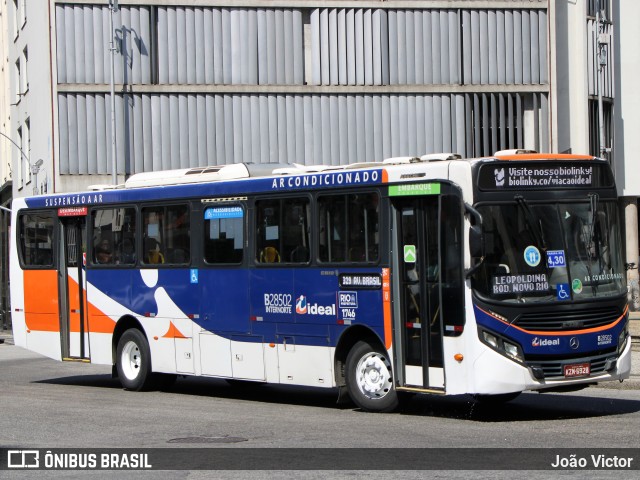 Viação Ideal B28502 na cidade de Rio de Janeiro, Rio de Janeiro, Brasil, por João Victor. ID da foto: 11095922.