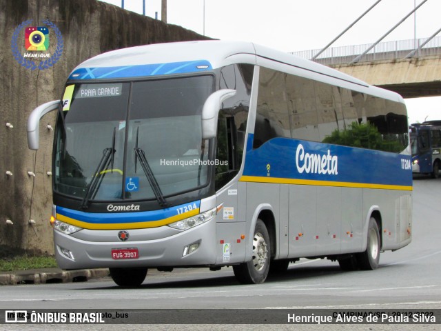 Viação Cometa 17204 na cidade de Campinas, São Paulo, Brasil, por Henrique Alves de Paula Silva. ID da foto: 11095338.