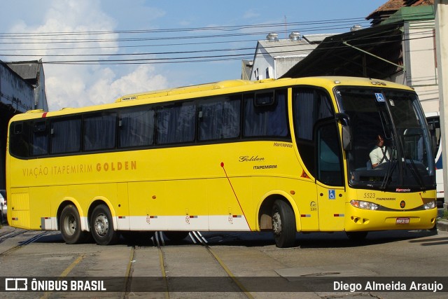 Viação Itapemirim 5523 na cidade de Rio de Janeiro, Rio de Janeiro, Brasil, por Diego Almeida Araujo. Número da foto: #11097663.