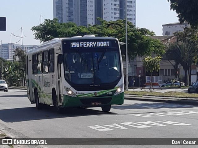 Viação Piracicabana Santos 4809 na cidade de Santos, São Paulo, Brasil, por Davi Cesar. Número da foto: #11096749.