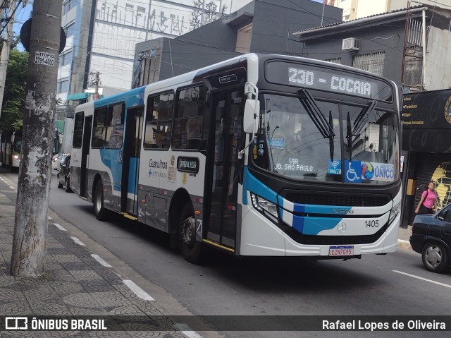 VUG - Viação Urbana Guarulhos 1405 na cidade de Guarulhos, São Paulo, Brasil, por Rafael Lopes de Oliveira. Número da foto: #11096420.