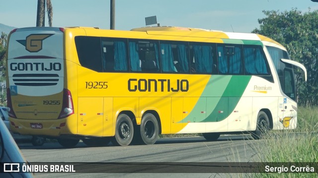 Empresa Gontijo de Transportes 19255 na cidade de Vila Velha, Espírito Santo, Brasil, por Sergio Corrêa. ID da foto: 11096304.