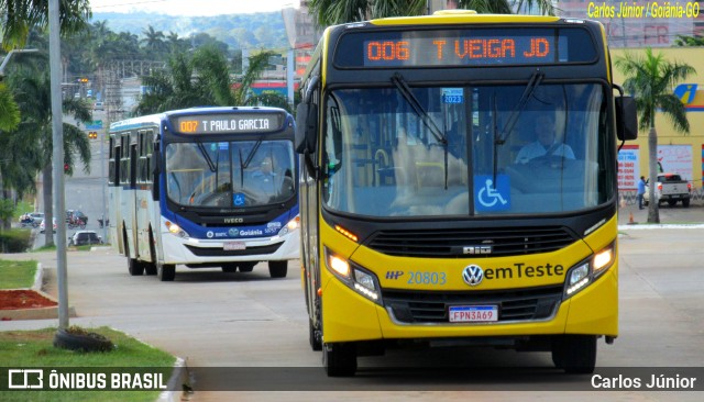HP Transportes Coletivos 20803 na cidade de Goiânia, Goiás, Brasil, por Carlos Júnior. Número da foto: #11096893.