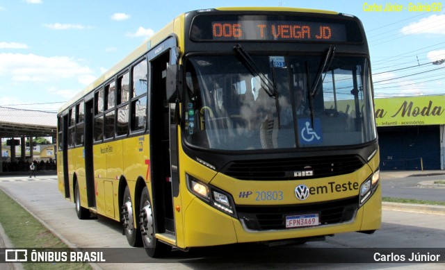 HP Transportes Coletivos 20803 na cidade de Goiânia, Goiás, Brasil, por Carlos Júnior. Número da foto: #11096897.