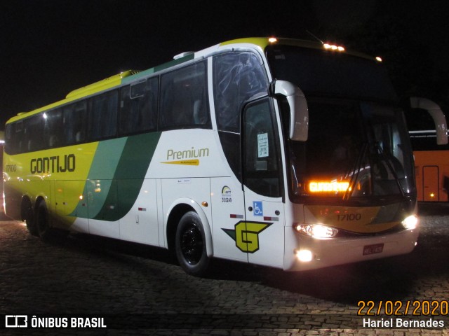 Empresa Gontijo de Transportes 17100 na cidade de João Monlevade, Minas Gerais, Brasil, por Hariel Bernades. ID da foto: 11098035.