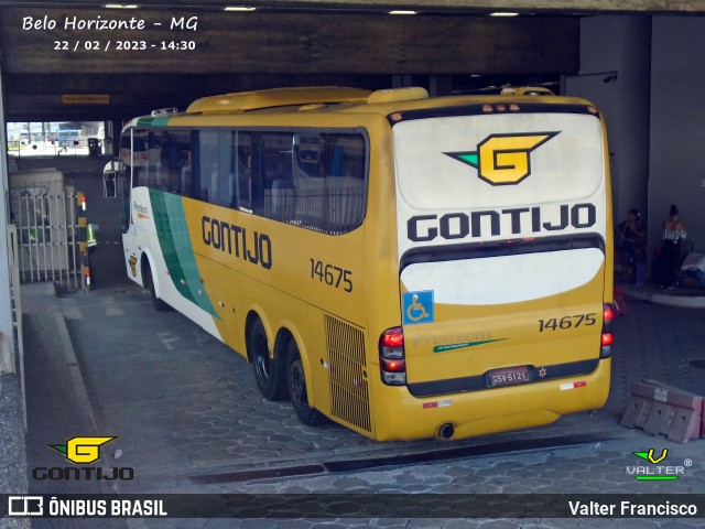 Empresa Gontijo de Transportes 14675 na cidade de Belo Horizonte, Minas Gerais, Brasil, por Valter Francisco. Número da foto: #11098031.